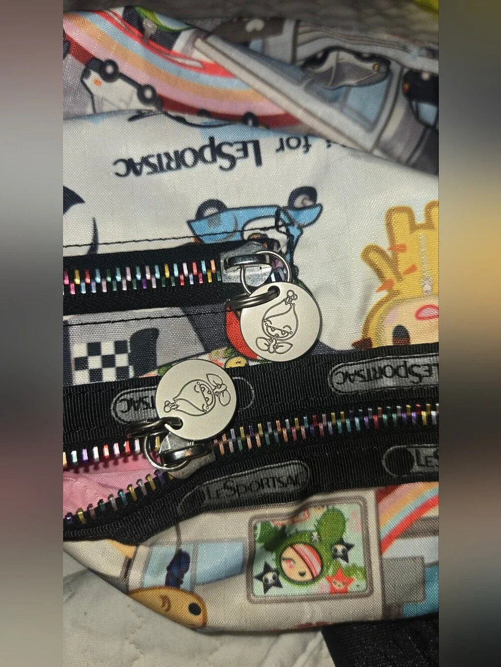 LeSportsac Tokidoki Multicolor Graphic Crossbody with Black Trim